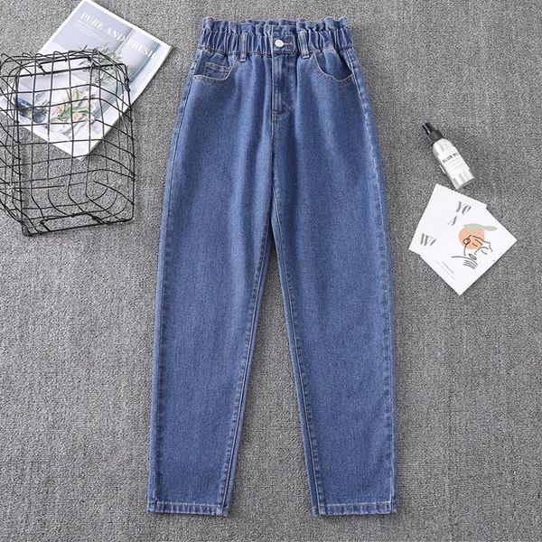 women's jeans plus size classic for women elastic back waist ankle length denim female autumn loose casual harem pants mujer blue
women's jeans plus size classic for women elastic back waist ankle length denim female autumn loose casual harem pants mujer blue