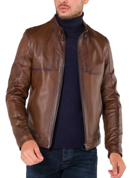 men's leather & faux season winter belt standing collar brown lambskin turkish quality coat jacket, Black
men's leather & faux season winter belt standing collar brown lambskin turkish quality coat jacket, Black