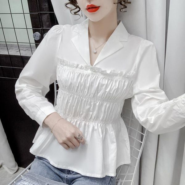 women's blouses & shirts coigarsam blouse women autumn 2021 french style vintage cute blusas womens and, White
women's blouses & shirts coigarsam blouse women autumn 2021 french style vintage cute blusas womens and, White