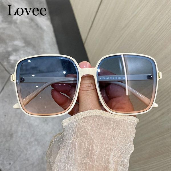sunglasses oversized women blue pink gradient fashion rice nails square brand designer sun glasses goggles uv400, White;black
sunglasses oversized women blue pink gradient fashion rice nails square brand designer sun glasses goggles uv400, White;black
