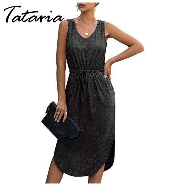 fashion women v neck sleeveless asymetrical dress summer drawstring high waist loose shirt party long 210514, Black;gray
fashion women v neck sleeveless asymetrical dress summer drawstring high waist loose shirt party long 210514, Black;gray