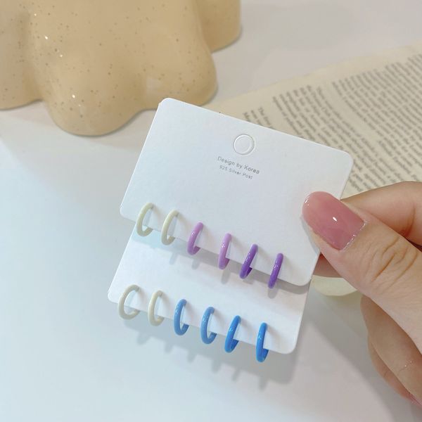 s925 korean color c-type ear ring set female candy earrings simple temperament fashion personality circle, Golden
s925 korean color c-type ear ring set female candy earrings simple temperament fashion personality circle, Golden
