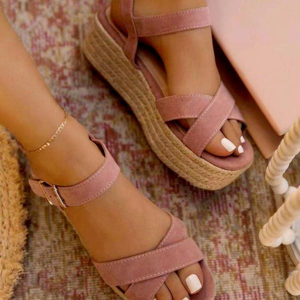 sandals 2021 women summer wedge shoes buckle fashion casual lace up beach ladies sandalias de mujer, Black
sandals 2021 women summer wedge shoes buckle fashion casual lace up beach ladies sandalias de mujer, Black