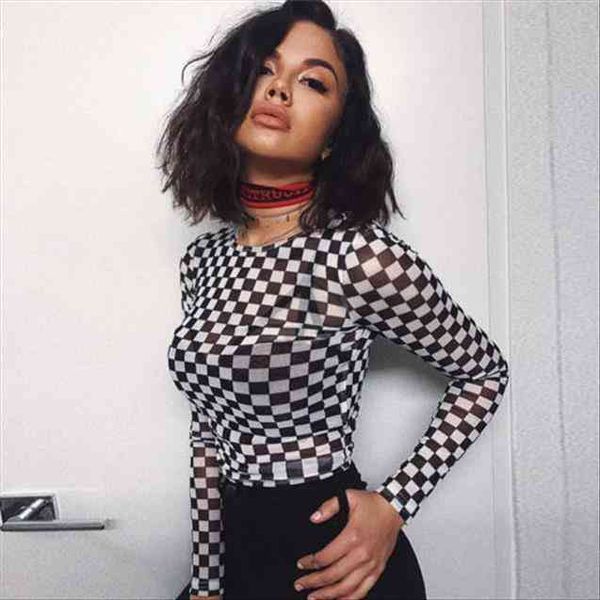stylish slim plaid womens t shirts long sleeve mesh bodycon stretch ladies leotard crop, White
stylish slim plaid womens t shirts long sleeve mesh bodycon stretch ladies leotard crop, White