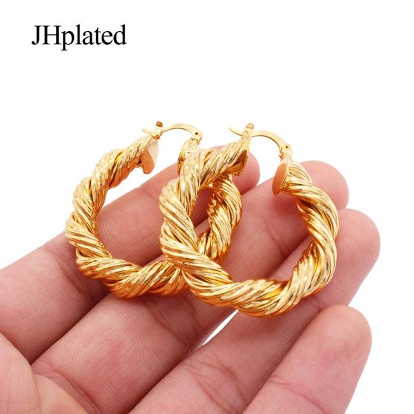 hoop & huggie african 24k gold plated twist charm design hoops pircing earrings piercings jewelery accesories for women jewelry earings gift, Golden;silver
hoop & huggie african 24k gold plated twist charm design hoops pircing earrings piercings jewelery accesories for women jewelry earings gift, Golden;silver