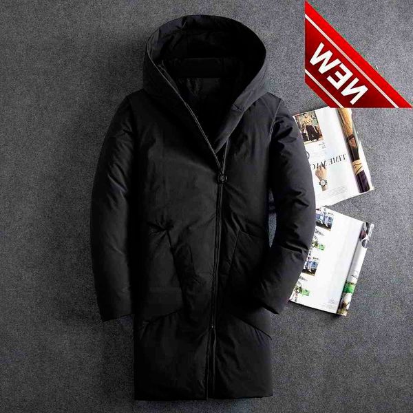 winter men outwear down jackets two pocket medium long duck new solid color hooded black coat
winter men outwear down jackets two pocket medium long duck new solid color hooded black coat