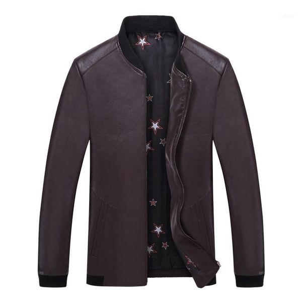 men's leather jacket 2021 autumn fashion casual thin coat baseball collar brand clothes stand coat1, Black
men's leather jacket 2021 autumn fashion casual thin coat baseball collar brand clothes stand coat1, Black