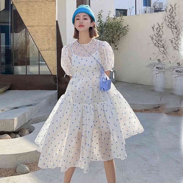 dresses fashion women polka dot cotton blends irregular 2021 summer short sleeve loose white 2 piece set, Black;gray
dresses fashion women polka dot cotton blends irregular 2021 summer short sleeve loose white 2 piece set, Black;gray