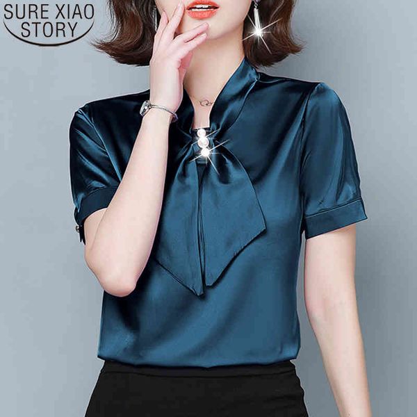 summer blouses women short sleeve silk shirts blusas mujer fashion ladies ol style bow pullover clothes 9233 50 210417, White
summer blouses women short sleeve silk shirts blusas mujer fashion ladies ol style bow pullover clothes 9233 50 210417, White