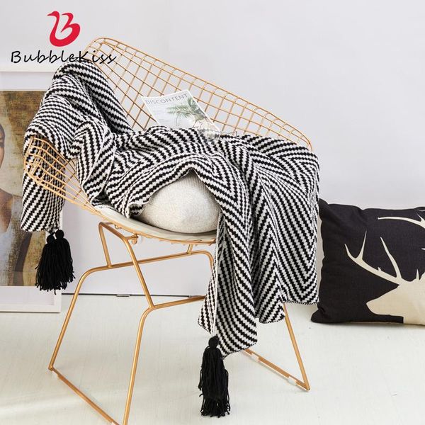 blankets bubble kiss nordic sofa throw blanket cotton knitted office nap cover thicken black white stripe travel portable
blankets bubble kiss nordic sofa throw blanket cotton knitted office nap cover thicken black white stripe travel portable