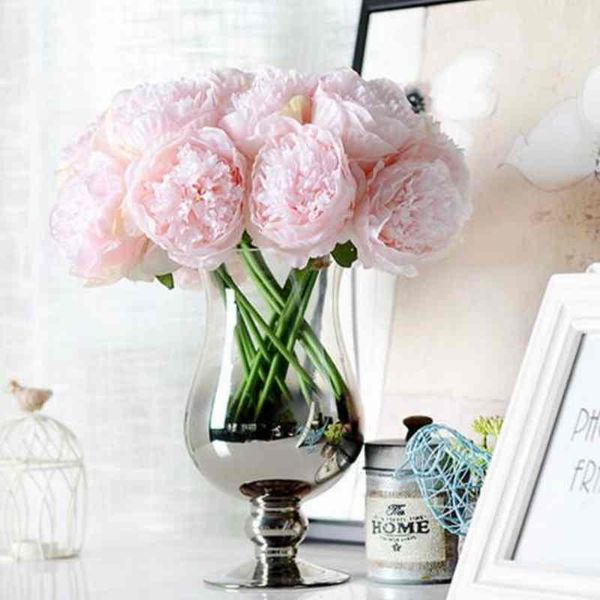 5heads/branch wedding party valentine's day present gift home decor decration artificial peony flower plants fake silk flowers decorati
5heads/branch wedding party valentine's day present gift home decor decration artificial peony flower plants fake silk flowers decorati