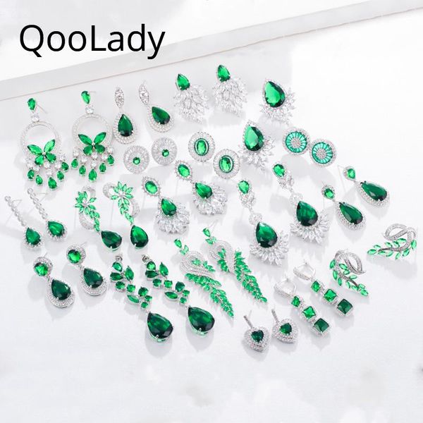 dangle & chandelier qoolady 2021 green cubic zirconia stone big statement flower long leaf drop earring for women wedding party jewelry e013, Silver
dangle & chandelier qoolady 2021 green cubic zirconia stone big statement flower long leaf drop earring for women wedding party jewelry e013, Silver