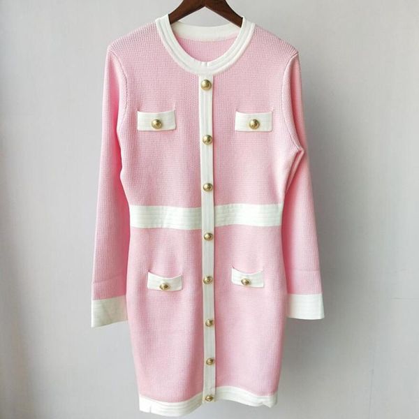 casual dresses fashion buttons knitted for women 2021 ladies elegant o-neck long sleeve mini dress autumn winter vestidos q486, Black;gray
casual dresses fashion buttons knitted for women 2021 ladies elegant o-neck long sleeve mini dress autumn winter vestidos q486, Black;gray