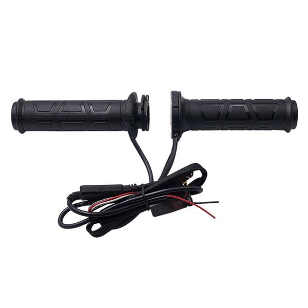 handlebars universal motorcycle 22mm hand heated grips molded atv warmers adjust temperature handlebar