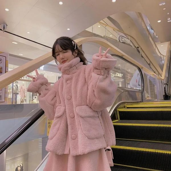 women's fur & faux winter fake bolero coats foxes woman jacket womens warm overcoat korean fury oversize coat women pink parkas, Black
women's fur & faux winter fake bolero coats foxes woman jacket womens warm overcoat korean fury oversize coat women pink parkas, Black
