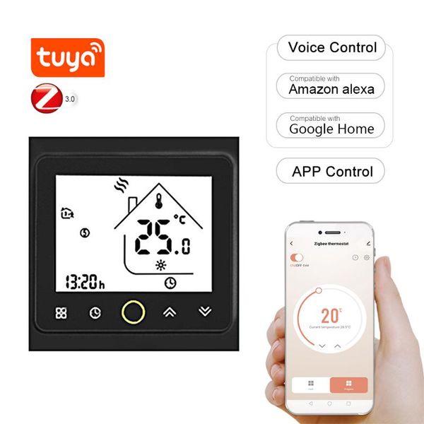 smart home control wifi thermostat programmable temperature controller for water floor heating app/voice alexa google
smart home control wifi thermostat programmable temperature controller for water floor heating app/voice alexa google