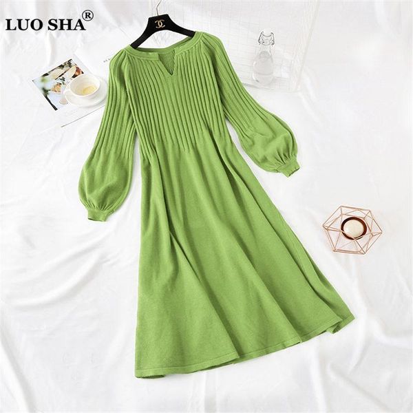 casual dresses luosha women autumn winter v neck sweater dress lantern sleeve loose a line pleated knitted vestidos, Black;gray
casual dresses luosha women autumn winter v neck sweater dress lantern sleeve loose a line pleated knitted vestidos, Black;gray