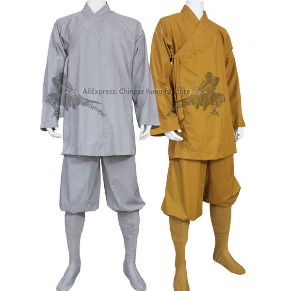 cotton shaolin monk uniform buddhist robe kung fu martial arts suit meditation clothes, Gray
cotton shaolin monk uniform buddhist robe kung fu martial arts suit meditation clothes, Gray