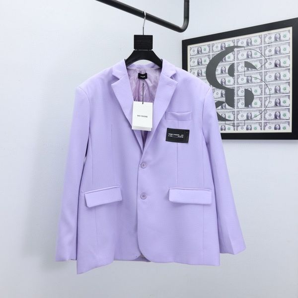 2021aw we11done chest ribbon embroidery blazer turn-down collar purple jacket women two button suit, White;black
2021aw we11done chest ribbon embroidery blazer turn-down collar purple jacket women two button suit, White;black