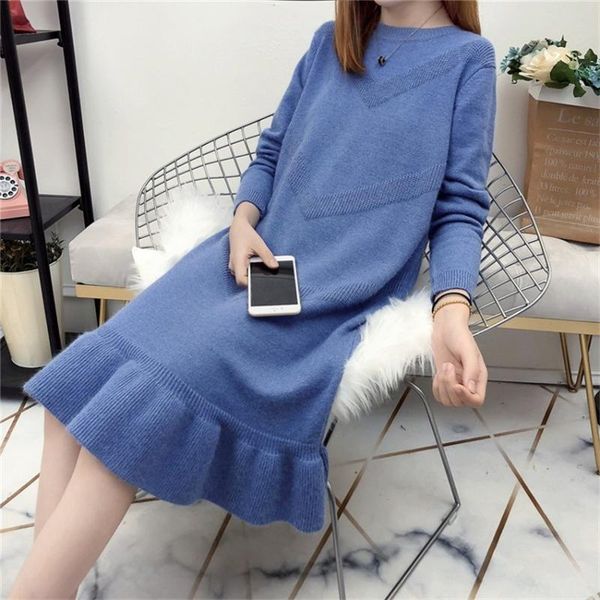 casual dresses autumn winter fashion big size women o-neck knitted dress elegant lady knitting sweater pullovers bottomings wz901, Black;gray
casual dresses autumn winter fashion big size women o-neck knitted dress elegant lady knitting sweater pullovers bottomings wz901, Black;gray
