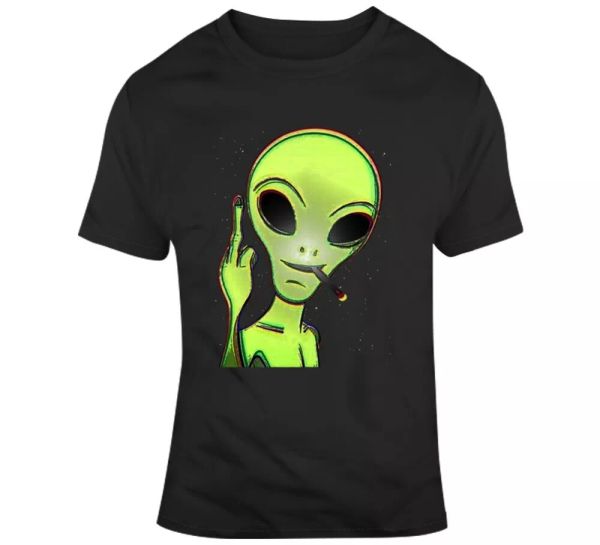 weed alien funny cannabis smoke t shirt, White;black
weed alien funny cannabis smoke t shirt, White;black