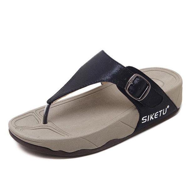 slippers women's shoes 2021 summer simple women beach seaside buckle thick-soled flip flops, Black
slippers women's shoes 2021 summer simple women beach seaside buckle thick-soled flip flops, Black