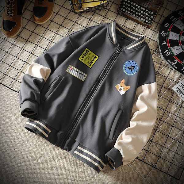 men's jackets japanese bomber jacket men baseball coats brand fashion casual loose harajuku college patchwork block streetwear, Black;brown
men's jackets japanese bomber jacket men baseball coats brand fashion casual loose harajuku college patchwork block streetwear, Black;brown