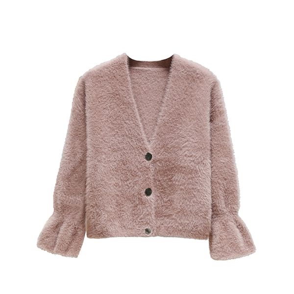 women's autumn and winter coats mink fur woman sweater knit cardigan loose gx210 210507, White;black
women's autumn and winter coats mink fur woman sweater knit cardigan loose gx210 210507, White;black