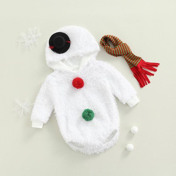 rompers winter baby girls boys snowman jumpsuit cute born infant warm plush long sleeve/sleeveless hooded clothes with scarf, Blue 
rompers winter baby girls boys snowman jumpsuit cute born infant warm plush long sleeve/sleeveless hooded clothes with scarf, Blue