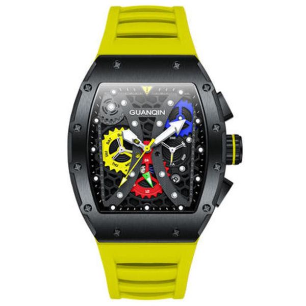 wristwatches watches mens 2021 guanqin skeleton watch men automatic wind movement sapphire waterproof yellow strap barrel case, Slivery;brown
wristwatches watches mens 2021 guanqin skeleton watch men automatic wind movement sapphire waterproof yellow strap barrel case, Slivery;brown