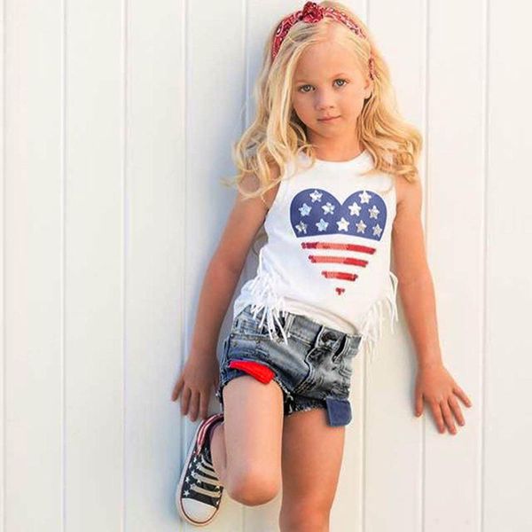toddler baby girls clothing sets summer 4th-of-july tassels +shredded denim shorts outfits kids clothes, White
toddler baby girls clothing sets summer 4th-of-july tassels +shredded denim shorts outfits kids clothes, White
