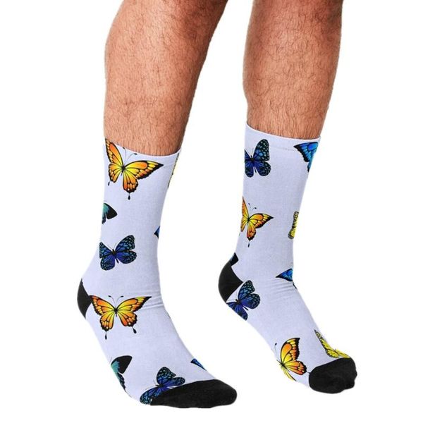 men's socks funny monarch butterflies sticker pattern printed hip hop men happy cute boys street style crazy for, Black
men's socks funny monarch butterflies sticker pattern printed hip hop men happy cute boys street style crazy for, Black