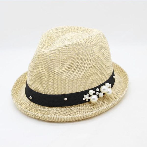stingy brim hats suogry shade of the summer travel pearl belt ladies straw hat sunscreen beach sun jazz simple wild, Blue;gray
stingy brim hats suogry shade of the summer travel pearl belt ladies straw hat sunscreen beach sun jazz simple wild, Blue;gray