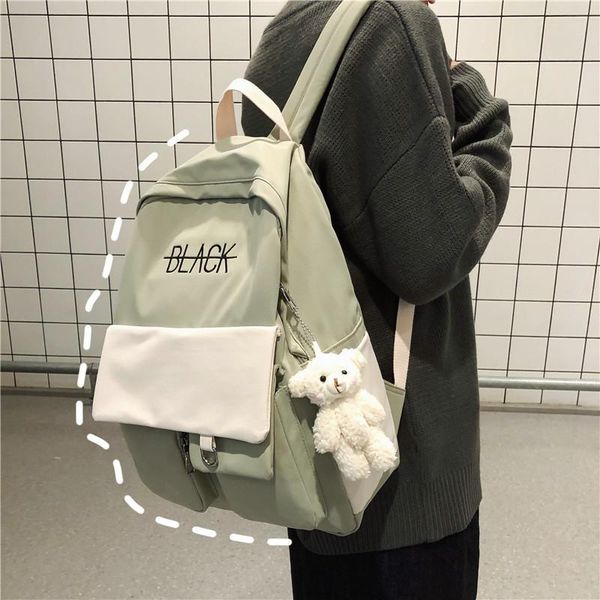 backpack schoolbag female high school student canvas harajuku junior color matching college
backpack schoolbag female high school student canvas harajuku junior color matching college