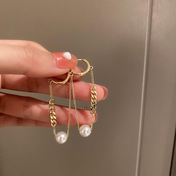 dangle & chandelier european and american geometric paper clip pearl chain earrings design long gold for women fashion jewelry, Silver
dangle & chandelier european and american geometric paper clip pearl chain earrings design long gold for women fashion jewelry, Silver