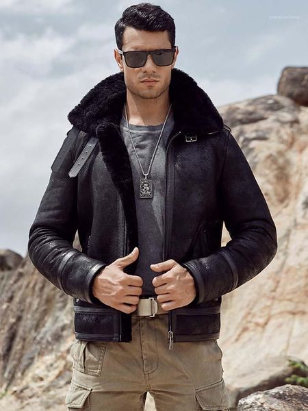 men's leather & faux mens b3 shearling jackt black jacket winter coats natural sheepskin coat motorcycle fur
men's leather & faux mens b3 shearling jackt black jacket winter coats natural sheepskin coat motorcycle fur