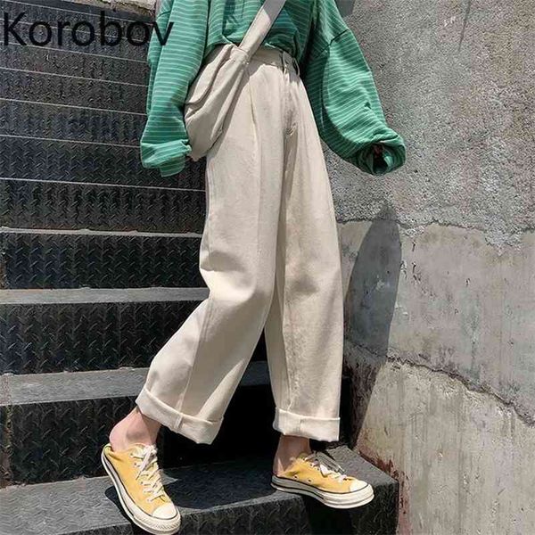 korobov high waist denim pants new arrival chic vintage bf style jeans streetwear wide leg pants casual trousers 2a697 210430, Blue
korobov high waist denim pants new arrival chic vintage bf style jeans streetwear wide leg pants casual trousers 2a697 210430, Blue