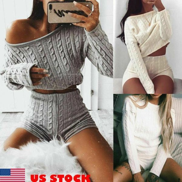 2pcs women knitted casual crop pants tracksuit sweatshirt sweat suit lounging set two piece dress, White
2pcs women knitted casual crop pants tracksuit sweatshirt sweat suit lounging set two piece dress, White