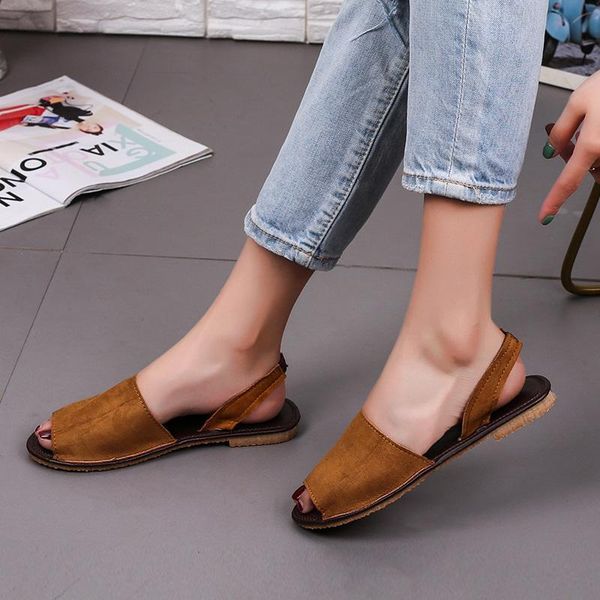 rome ladies sandals open toe flock women's solid elastic band flats woman female shallow shoes women footwear plus size, Black
rome ladies sandals open toe flock women's solid elastic band flats woman female shallow shoes women footwear plus size, Black