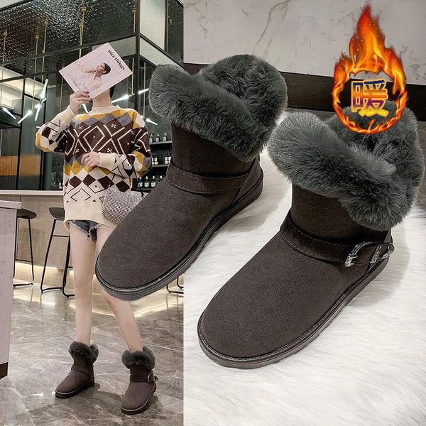 boots women flats ankle snow fur winter warm shoes woman round-toe female flock leather, Black
boots women flats ankle snow fur winter warm shoes woman round-toe female flock leather, Black