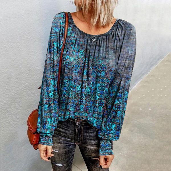 women's blouses & shirts flower print blouse casual long sleeve floral o-neck shirt loose basic harajuku clothes, White
women's blouses & shirts flower print blouse casual long sleeve floral o-neck shirt loose basic harajuku clothes, White