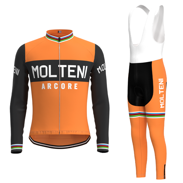racing sets 1987 competition molteni team retro man cycling long sleeve jersey set triathlon biker outfit hombre, Black;blue
racing sets 1987 competition molteni team retro man cycling long sleeve jersey set triathlon biker outfit hombre, Black;blue