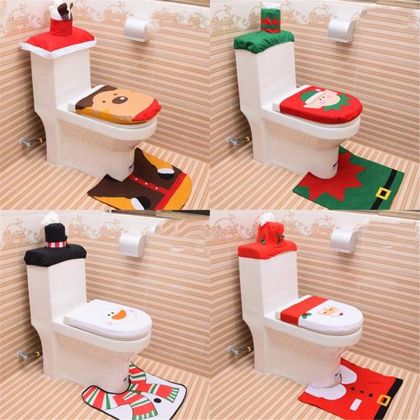 toilet seat covers 3pc/set christmas santa claus cover rug home decoration lid bathroom mat xmas decorative gift#u40
toilet seat covers 3pc/set christmas santa claus cover rug home decoration lid bathroom mat xmas decorative gift#u40