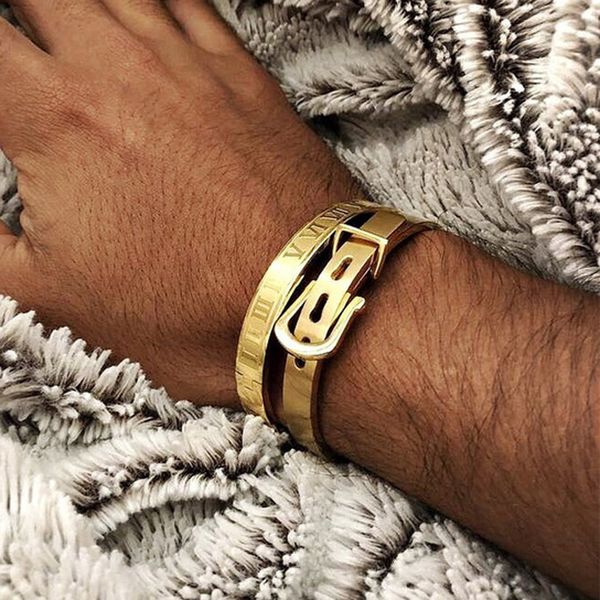 mens bracelets 2021 punk 2pcs/set geometric stainless steel wristband bracelet for men jewelry gift set charm bracelets designer jewelry, Golden;silver
mens bracelets 2021 punk 2pcs/set geometric stainless steel wristband bracelet for men jewelry gift set charm bracelets designer jewelry, Golden;silver