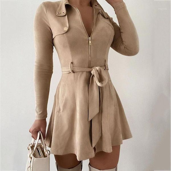 women apricot long-sleeve dress suede bandage high waist belt winter autumn slim pocket female party vestidos bodycon sj7360c casual dresses, Black;gray
women apricot long-sleeve dress suede bandage high waist belt winter autumn slim pocket female party vestidos bodycon sj7360c casual dresses, Black;gray