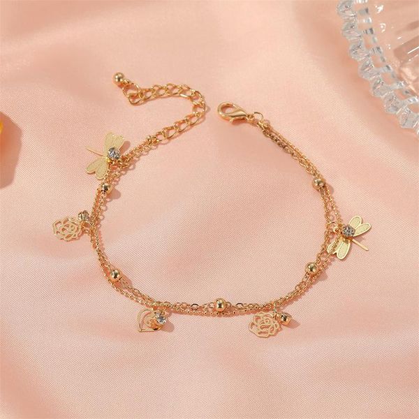 anklets retro dragonfly pendant tassel anklet for women arefoot sandals foot leg chain bracelet summer beach jewelry accessories, Red;blue
anklets retro dragonfly pendant tassel anklet for women arefoot sandals foot leg chain bracelet summer beach jewelry accessories, Red;blue