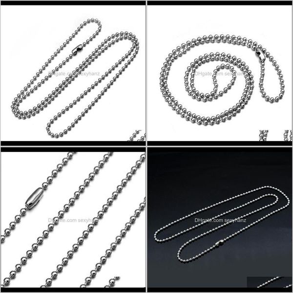 60cm ball chains necklaces basic round bead stainless steel m fashion chain chg6s d1dnx, Silver
60cm ball chains necklaces basic round bead stainless steel m fashion chain chg6s d1dnx, Silver