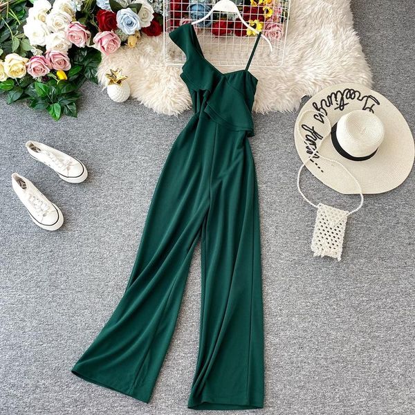 women's jumpsuits & rompers ftlzz ruffles off shoulde v neck spaghetti strap beach jumpsuit summer women casual backless high waist wid, Black;white
women's jumpsuits & rompers ftlzz ruffles off shoulde v neck spaghetti strap beach jumpsuit summer women casual backless high waist wid, Black;white