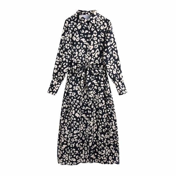 vintage woman black leopard satin sashes long dress spring fashion ladies shirt es female elegant patry 210515, Black;gray
vintage woman black leopard satin sashes long dress spring fashion ladies shirt es female elegant patry 210515, Black;gray