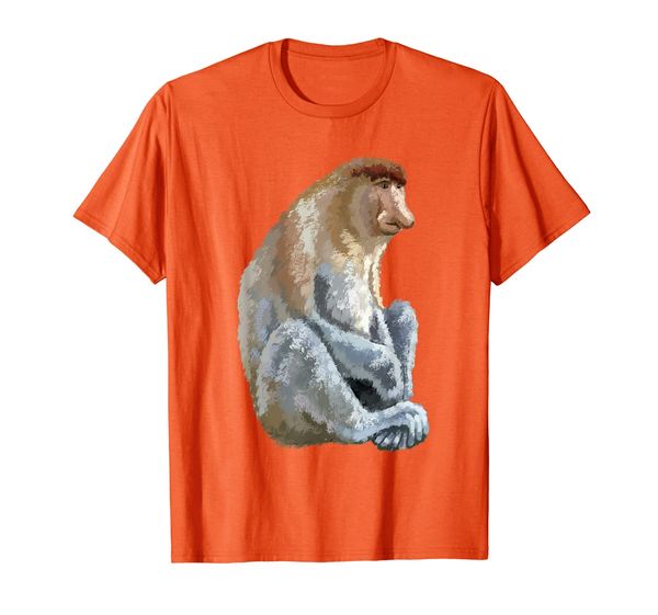 proboscis monkey t shirt tshirt tee, White;black